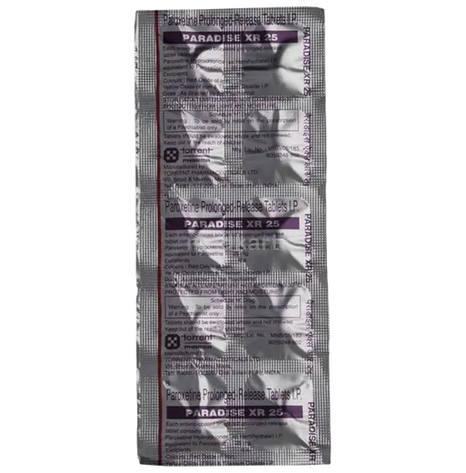 paradise xr 25mg tablet 10's